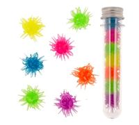 Glow in The Dark - 7 Caminos de pared en tubo de PET que brillan en la oscuridad (azul, morado, naranja, amarillo, verde, rosa) - Creeblers, antiestrés, heros para niños