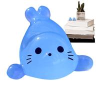Glow in the Dark Animals - Resin Animal | Animales marinos | Figuras de sello para Doll House | Pequeños sellos | Figuras de de estrés lindo de foca para Doll House & Aquario, Fav