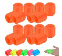 Glow-In-The-Dark Car Tire Valve Cap Set, Fluorescent Valve Caps, Waterproof Luminous Car Tire Valves Caps, Easy To Install No Tool Required For Vehicle Bikes (Orange,16pcs)
