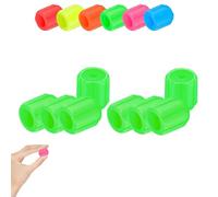 Glow-in-The-Dark Car Tire Valve Cap Set, Glow Valve Stem Caps, Luminous Night Rider Valves Cover Durable Easy to Install No Tool Required, for Most Vehicle Tires (Green)