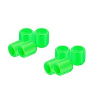 Glow-in-The-Dark Car Tire Valve Cap Set, Light Up Tire Valve Caps, Glow Tire Valve Caps, Accessories for Safe Night Driving for Car Truck SUV Motorcycles Bike, Easy-to-Install (8pcs-E)