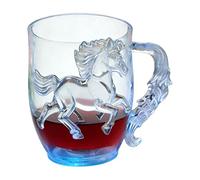Glow in the Dark Cups - LED Color Changing Water-Activated Horse | Coffee Mug and Water Cup for Tea Juice Drinks, Fun Glow Cup for Home Office School Apartment Bar Holiday Party New Year
