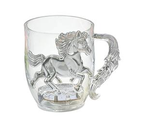 Glow In The Dark Cups - LED Color Changing Water-Activated Horse | Glow Coffee Mug Water Cup | ABS 300ml 81g Battery Operated For Tea Juice Drink Home Office School Apartment Bar Holiday Party New Yea
