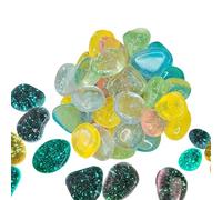 Glow In The Dark Embbles - Fish Rocks For Acuario | Glow Rocks | Piedras De guijarros brillantes | Decoración De Piedras Luminosas | Piedras Decorativas Para Jardín Paisajismo Patio Trasero-