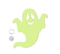 Glow in the Dark Ghost - Cartoon Scary Ghost Email | Truco o procesar cargas de bolsas | Decoración de Halloween iluminada | Spooky Glow Prop para o la puerta de la ventana | Accent sai
