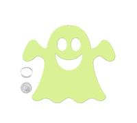 Glow in the Dark Ghost - Cartoon Scary Ghost Email | Truco o procesar cargas de bolsas | Decoración de Halloween iluminada | Spooky Glow Prop para o la puerta de la ventana | Accent sai