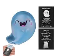 Glow In The Dark Ghost Halloween - Fairy Garden Accessories | Ghost Figurines | Cute Luminous Decor Tiny Ghosts Resin Statue With Box | Holiday Atmosphere Props For Bedroom Patio Halloween Decoration
