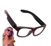 Glow In The Dark Glasses - ABS Led Neon Glasses | Light Up Favors Eyewear Props With Bright Glow, Rechargeable Use | Party Fun Gear For Kids, Adults, Baile, Cosplay, Boda, O Piscina
