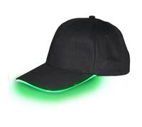 Glow In The Dark Hat - Lighted Baseball Cap Adjustable Structure, Comfortable Sun Shield Fabric Build, Multimodo LED Luminous Effect | Nighttime Entertainment Accessory for Sports Games Christmas