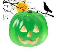 Glow In The Dark Pumpkin Figuras - Detalles De Resina Pintados A Mano, Tamaño Decorativo Compacto, Diseño Temático Festivo | Miniaturas De Halloween para Mesa para El Hogar para El Tarro