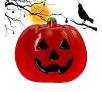 Glow In The Dark Pumpkin Figuras - Detalles De Resina Pintados A Mano, Tamaño Decorativo Compacto, Diseño Temático Festivo | Miniaturas De Halloween para Mesa para El Hogar para El Tarro