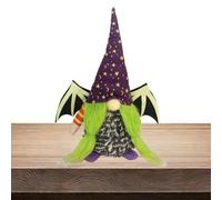 Glow in The Dark Spookiness: Our Halloween faceless gnome with glowing b