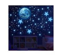 Glow In The Dark Stars ,glowing Stars And Moon Wall Decals, 1088 Pcs Ceiling Stars Glow In The Dark Kids Wall Decors, Perfect for Kids Nursery Bedroom