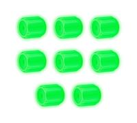 Glow-in-The-Dark Valve Stem Caps - 8 Piece Universal Tire Valve Caps 0.3 Inch For Cars SUVs Trucks Motorcycles Bicycles E-Bikes, Night Visibility Tire