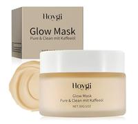 Glow Mask, Crema de Noche, Mascarilla con Aceite de Café, Crema Hidratante Facial, Reparadora, Hidratante, Reafirmante, Educe los Poros Visibles, para Todos los Tipos de Piel