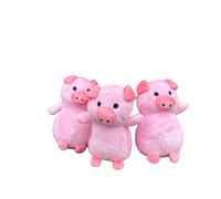 Glow Pups Esconde y busca animales de granja en un granero, animales de corral que chirrian (paquete de 3 juguetes de cerdo)