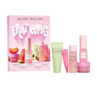 Glow Recipe Fruit Babies Skincare Kit - Set de regalo con limpiador facial de ceramida, tóner BHA, crema para ojos con vitamina C, crema de ácido hialurónico y gotas de rocío de niacinamida (5 unidade