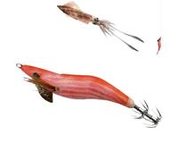 Glow Squid Jigs - Anzuelos Fluorescentes para Nocturna, Cebo de Pulpo, Anzuelo de Calamar, Cebo de de camarón Fluorescente para Calamar