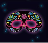 Glow Stick Mask Black Ornamtal