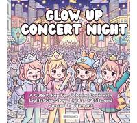 Glow Up Concert Nights: A Cute K-Pop Fan Coloring Book with Lightsticks, Stage Lights, Outfits, and Concert Excitement
