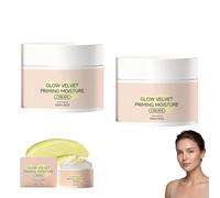 Glow Velvet Priming Cream, Primer Trucco Idratante E Minimizzante Dei Pori, Pelle Liscia E Radiosa, Tenuta A Lunga Durata, Skincare Coreana, 50g (2 Unidades)