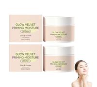 Glow Velvet Priming Moisture Cream - Pore Blurring and Makeup Gripping Primer | Hydrating Korean Skin Care Face Primer for All Skin Types | Terciopelo Finish, All-Day Makeup Lock (2 unidades)