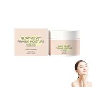 Glow Velvet Priming Moisture Cream - Pore Blurring and Makeup Gripping Primer | Hydrating Korean Skin Care Face Primer for All Skin Types | Terciopelo Finish, All-Day Makeup Lock (1 unidad)