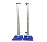 Glowdora 1 Par De Estantes De Aluminio para Salto De Altura, Portátiles, para Competición. Kit De Equipamiento para Entrenamiento Y Deportes Escolares. Ajustables De 30a 230cm, con Ruedas