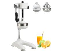 Glowdora Exprimidor De Cítricos Profesional, Extractor Manual De Cítricos, Exprimidor De Naranjas De Acero Inoxidable, Gran Diámetro, Alto Rendimiento De Jugo, Fácil De Limpiar White