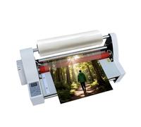 Glowdora Laminadora De Rodillos Fríos Y Calientes De 700 W, De Una Y Dos Caras, De 35cm, para La Escuela Y La Oficina, Películas con Patrón Cruzado, Pantalla Digital