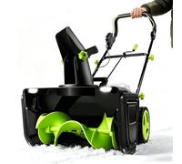 Glowdora Quitanieves Eléctrico Inalámbrico, Motor De 3500 W, Tolva Ajustable 4batteries
