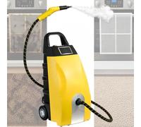 Glowdora Steam Cleaner Multifunción - Limpiador A Vapor Portátil para Colchones, Sofás, Alfombras Y Motor De Coche - 3000w, Depósito 3.5l, Manguera Flexible 2.5m Yellow