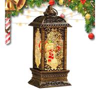 Glowing Ball - Hexagonal Cone Centerpiece | Table Decoration Lighted Globe,for Friends Teens Adults Men WOM Features A Drifting Glitter Snow EEN Under Tree Bedroom Windowsill