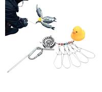 Glowing Fishing Stringer, Polyester and Aluminium Alloy, 500-700cm Length with 5-10 Swivel Locks for Saltwater and Freshwater Bank, Kayak, River Fishing