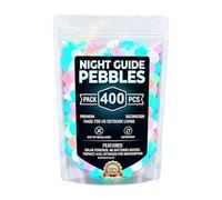 Glowing Garden Stones,400-pieces Solar-Powered Artificial Colorful Decoration - Glowing Rocks for Garden Outdoor,for Aquarium Pond Yard Patio Outside Landscaping Fish Tank