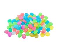 Glowing in the Dark Rocks Garden Stones, 260Pcs Colorful Glowing Night Guide Pebbles, Artificial Resin Glow Rocks Pebbles Stones for Outdoors Landscaping Fish Tank Aquarium Decor