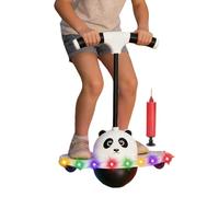 Glowing Jumping Ball, Balance Training Toy, 14.57x6.3x25.59 Inches Jumper with Handle Feature, Kids Exercise Toy, Balance Accessory with Sturdy Material, Fun Gear for Home and Backyard