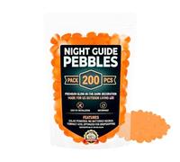 Glowing Pebbles for Garden Outdoor 200 Pieces Aquarium Decor Stepping