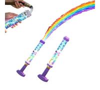 Glowing Rainbow LED Water Blaster, Firework Water Gun with Lights, Automatic Splash Gun for Kids & Adults Pool Party Summer Fun (2pc)