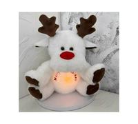 Glowing Reindeer Pluh A Magical Christmas Companion Enchanting Glw-in-the-Dark Reindeer Doll Reindeer Plushie Illuminate Your Holiday Christmas Gifts