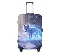 Glowing Winter Arctic Fox - Fundas protectoras elásticas para equipaje de 45,7 a 81,3 cm, Black, M