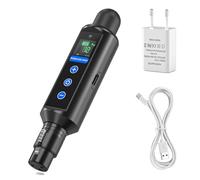 Glowingstage Receptor inalámbrico DMX512, recargable con pantalla táctil, Uso continuo durante 20 horas, reduce el desorden de cables, ideal para iluminación de escenarios