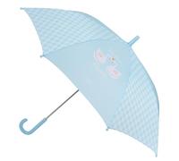 Glowlab CISNES - Paraguas Manual, 8 Paneles, Varillas Metálicas, Cómodo y Versátil, Calidad y Resistencia, 48 cm, Material Poliéster, Color Azul Claro