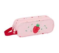 GLOWLAB FRUTITAS - Portatodo Doble Niño, Estuche Infantil, Estuche Niño, Ideal para Niños en Edad Escolar, Cómodo y Versátil, Calidad y Resistencia, 21x6x8 cm