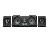 glowster Altavoces 2.2 MS22 35W, Color Negro, con Sonido Envolvente para Juegos, música y Cine en casa.