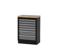 glowster Armario Base de Madera con 7 cajones, Ideal para Almacenamiento eficiente y organización en Espacios Diversos.