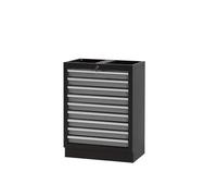 glowster Armario metálico Base con 9 cajones, Estructura Resistente, Almacenamiento eficiente, Ideal para organización en oficinas y talleres.