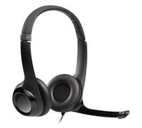 Glowster Auriculares estéreo con micrófono, conexión USB, Control de Volumen, Ideal para videoconferencias y Uso Diario en PC.