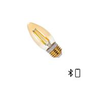 Glowster Bombilla de filamento LED 4.5W CCT Bluetooth Mesh, control inteligente, ideal para ambientación y ahorro energético en hogares.