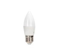 Glowster Bombilla LED C37 E27 10W 6500K, luz fría, alta nergética, ideal para iluminación general y ambientes frescos.